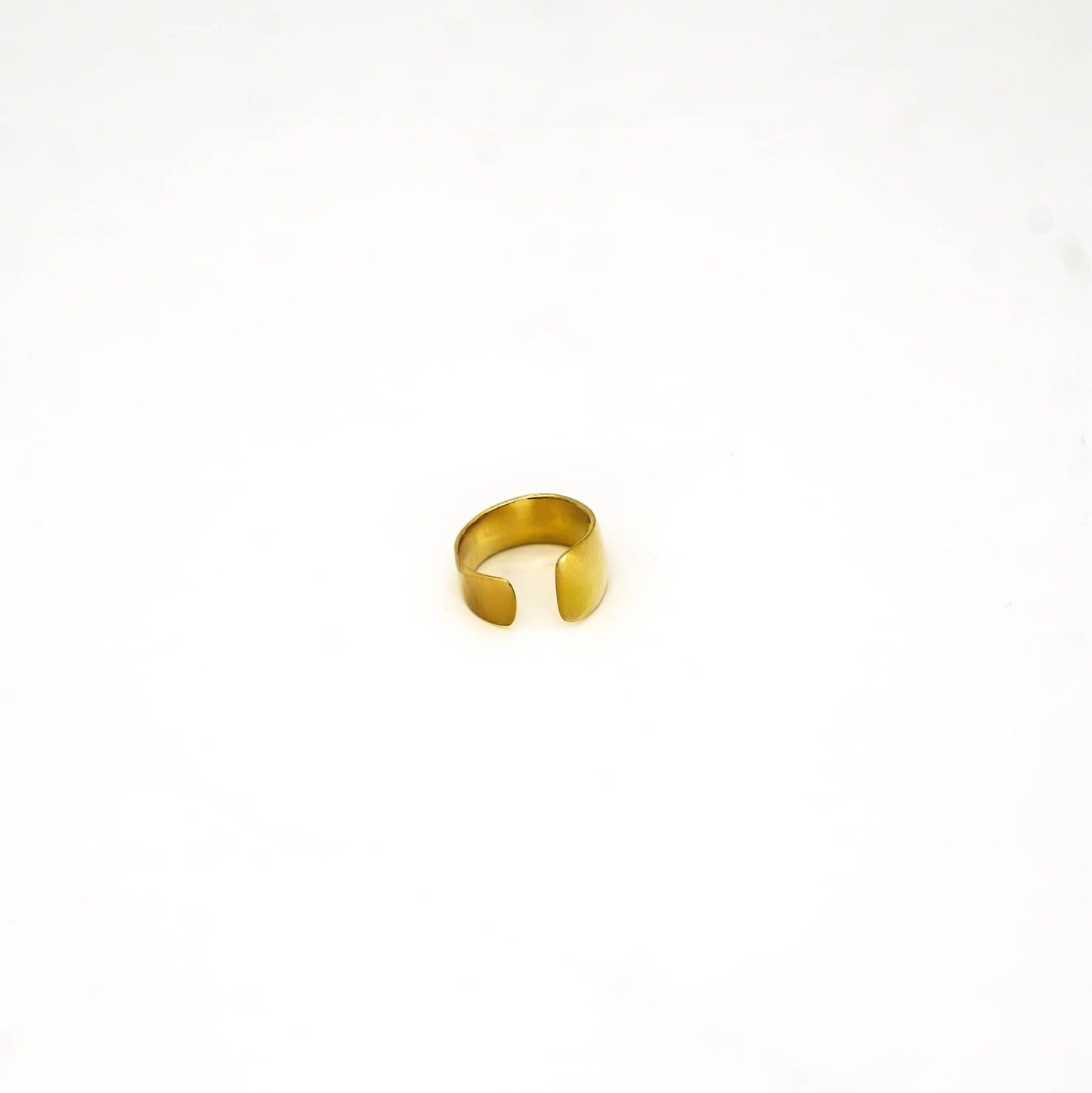 Wide Band Brass Cuff Ring for Men & Women | Penda