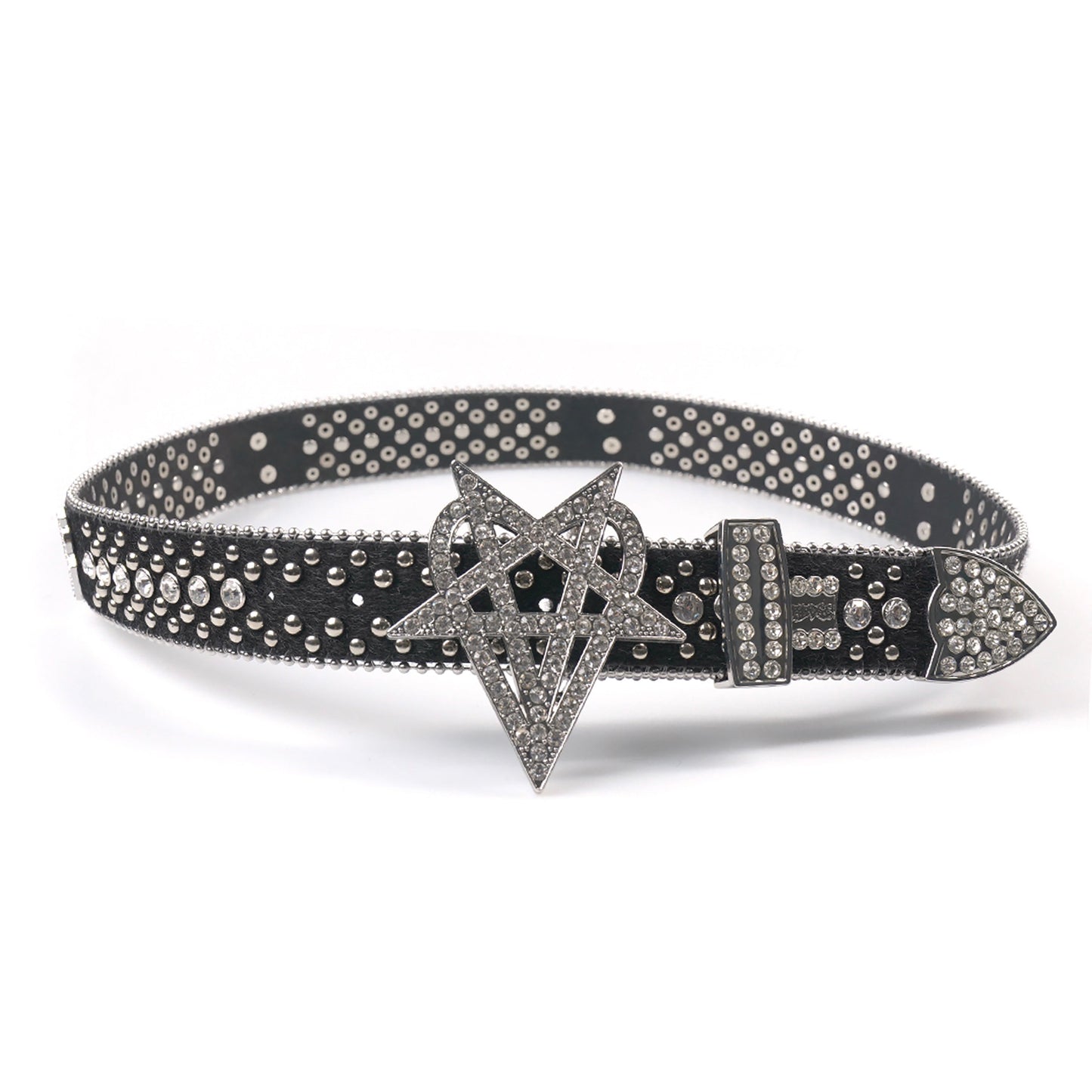 "OVD STUDDED BELT" - SILVER
