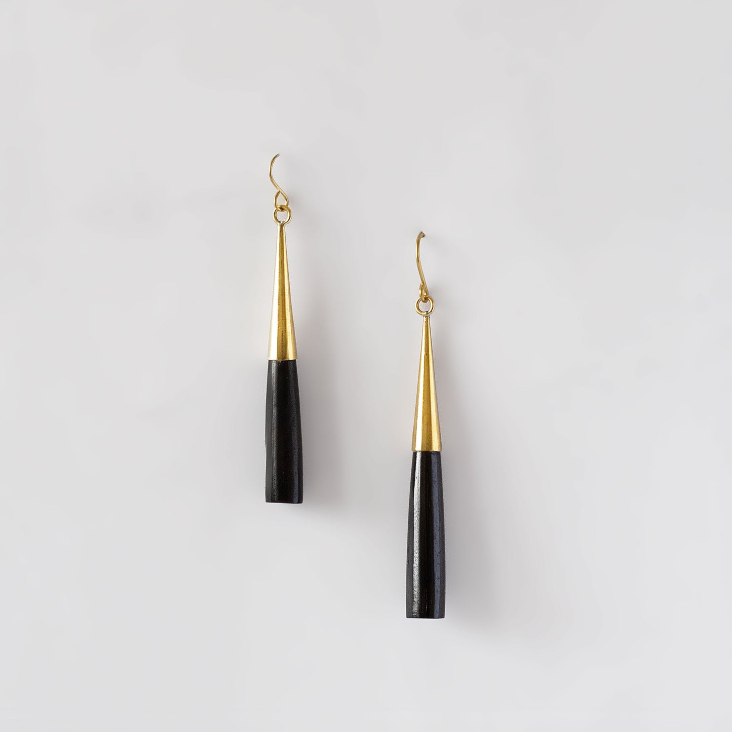 Brass & Horn Drop Hook Earrings | Lulu
