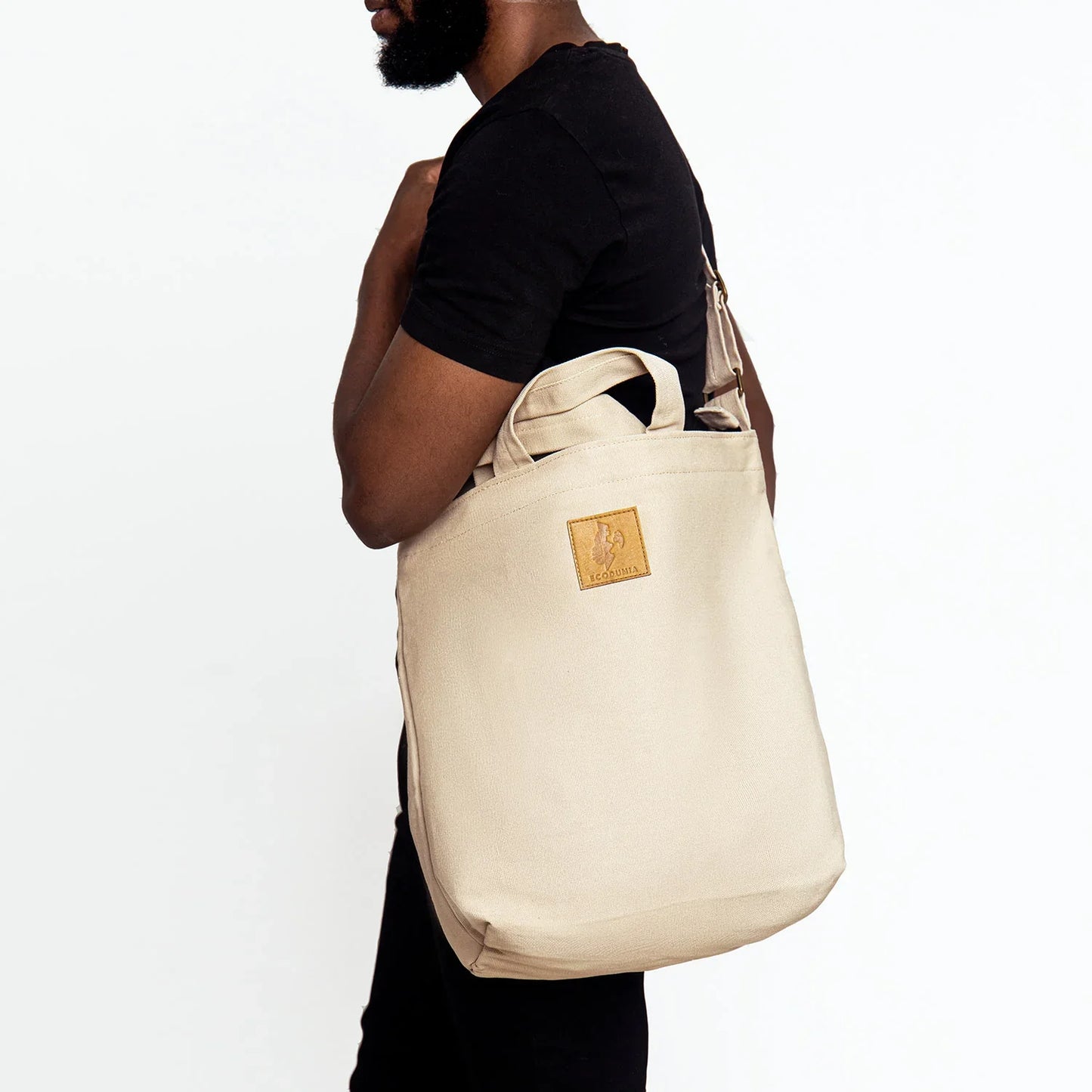 Canvas Carry-All Crossbody Bag for Men & Women | Amani