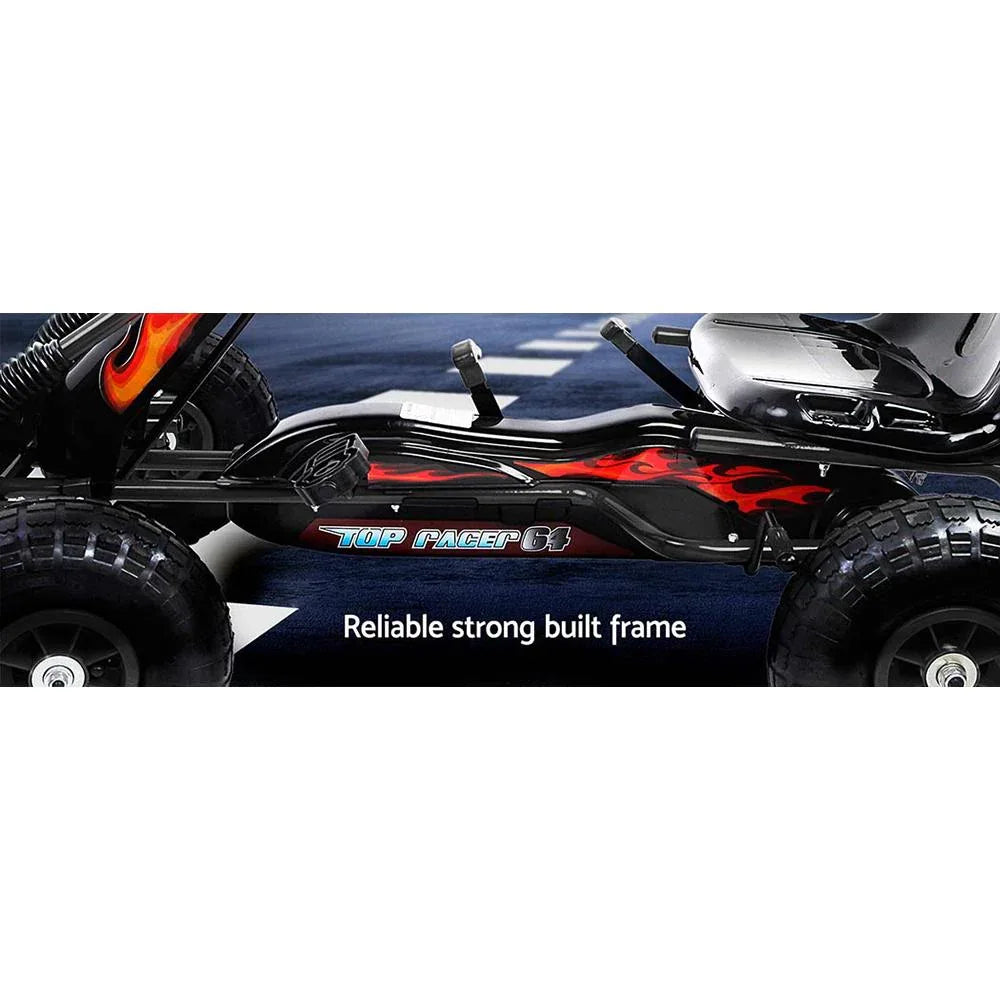 Rigo Kids Pedal Go Kart Car Ride On Toys Racing Bike Rubber Tyre