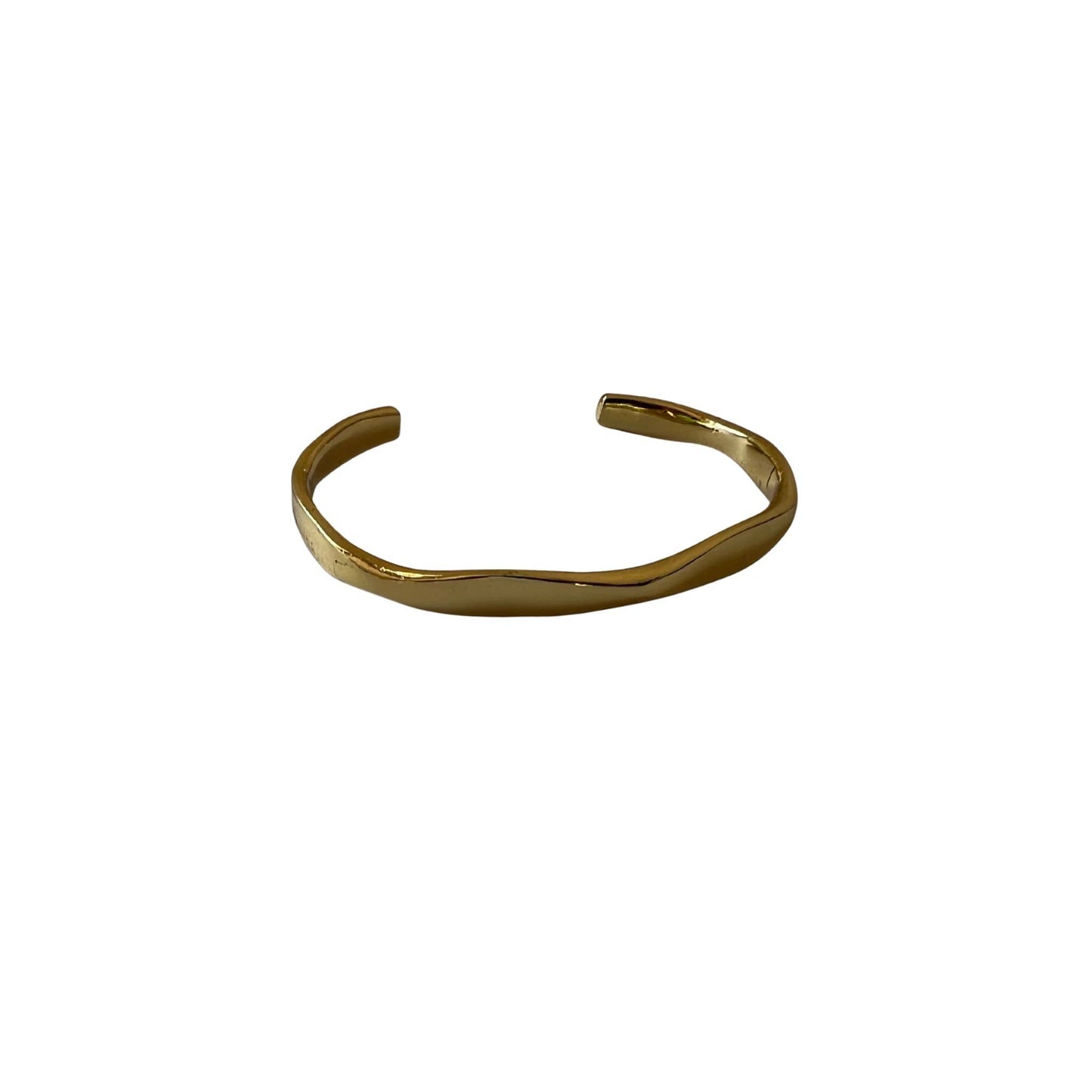 Wavy Organic Brass Cuff Bracelet | Judi