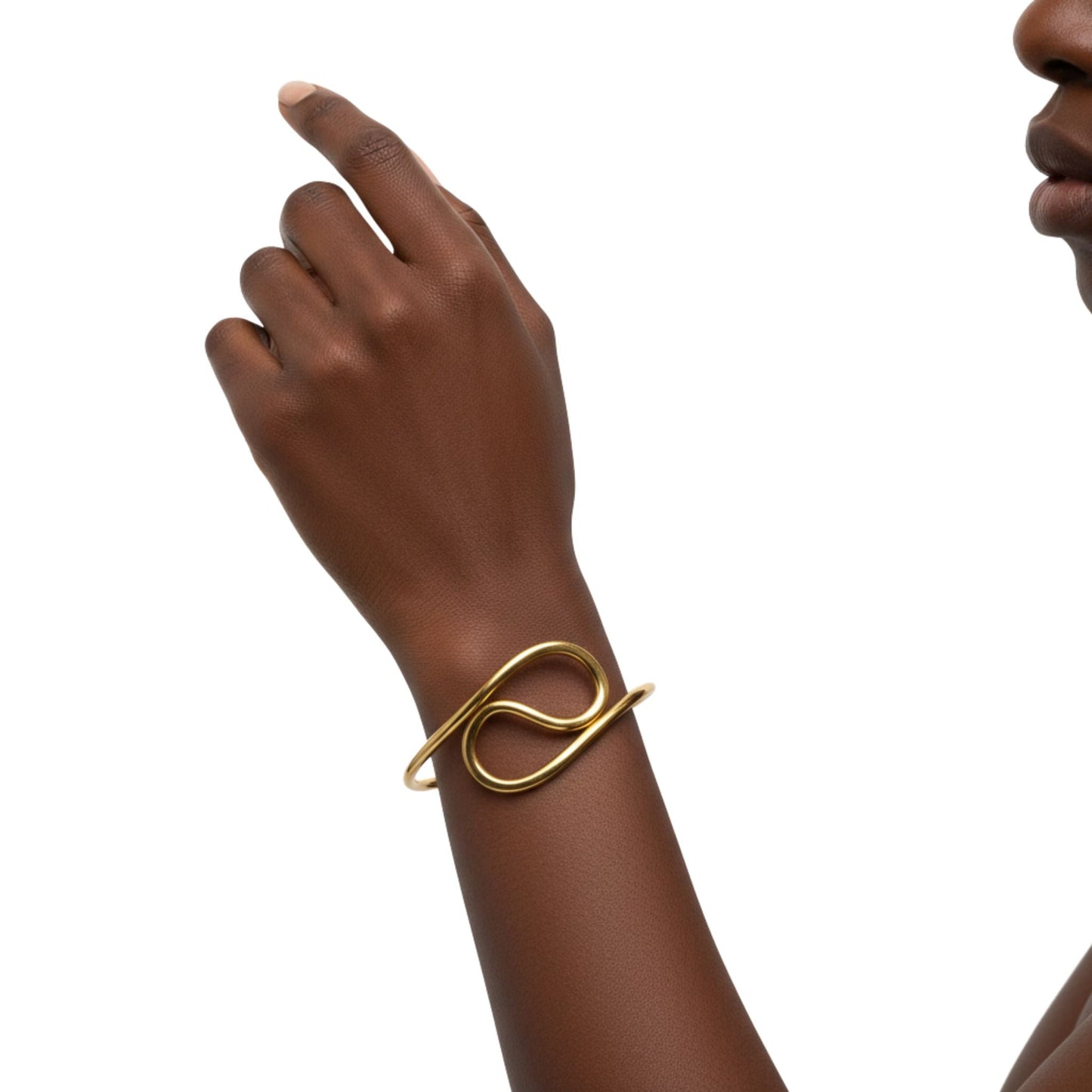 Spiral Wrap Brass Bracelet | Milele