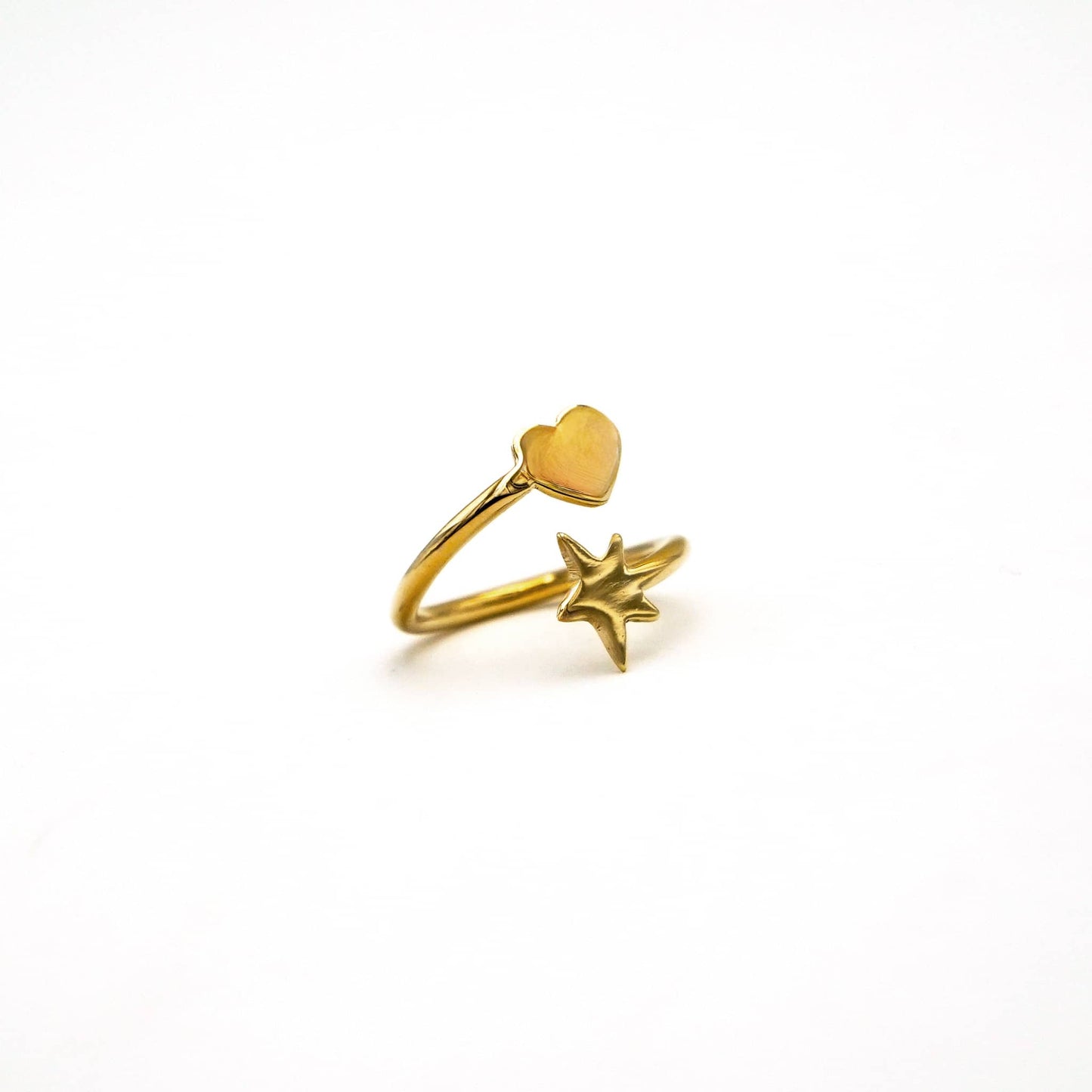 Star and Heart Wrap Ring | Mira