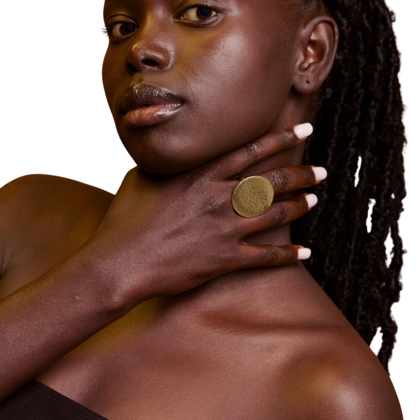 Large Disc Statement Ring | Mwanzo