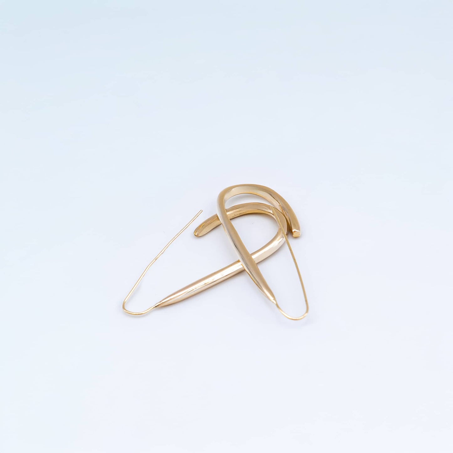 U-Shaped Open Brass Hoop Earrings | Ona