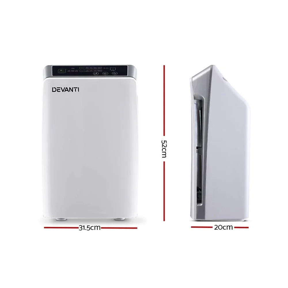 Devanti Air Purifier Purifiers HEPA Filter Home Freshener Carbon