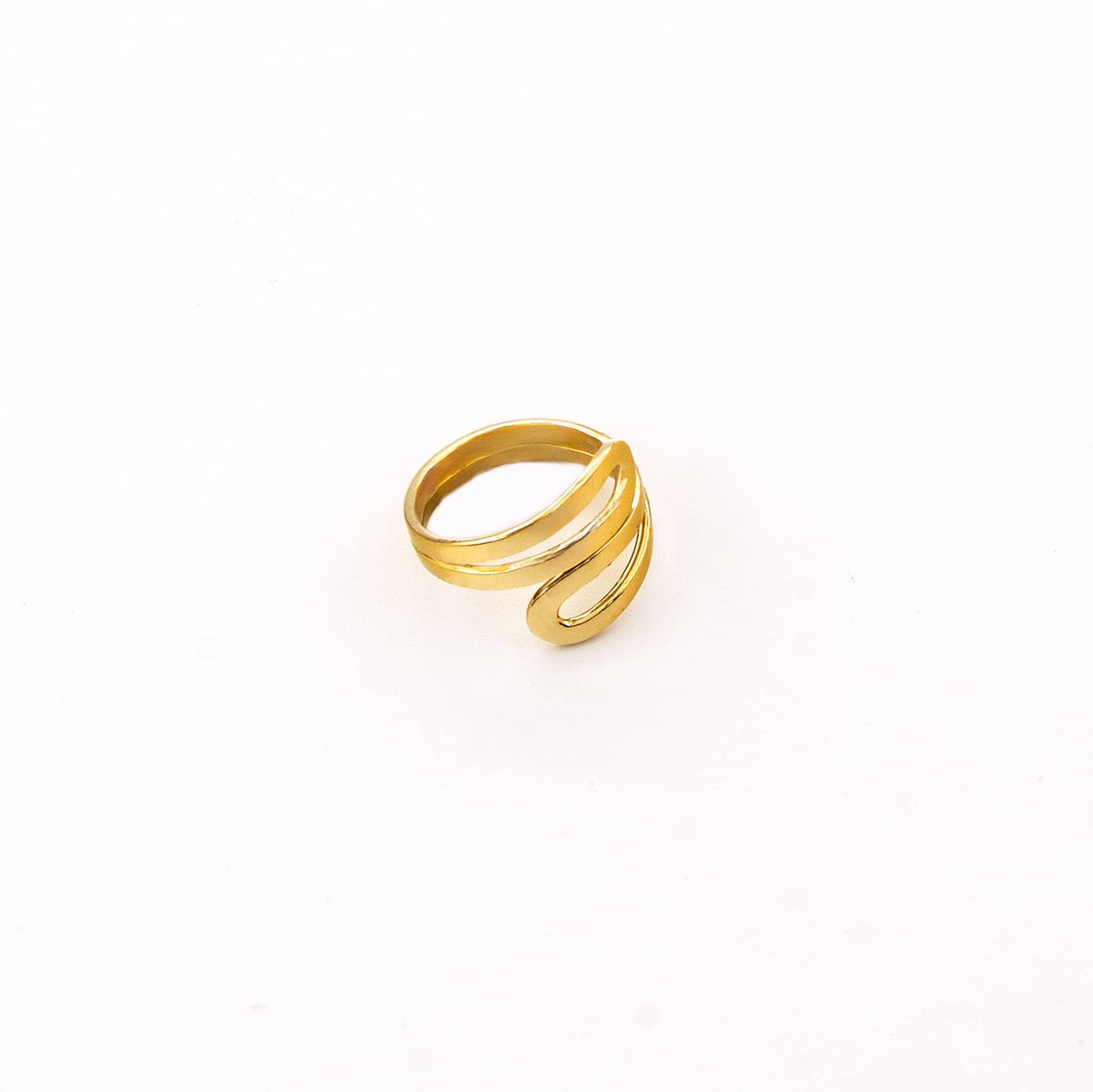 Wrap Bypass Wire Ring | Sai